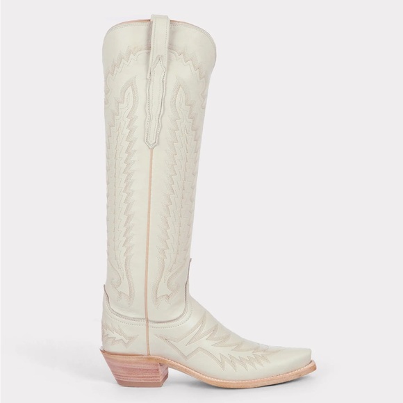 Lucchese Priscilla Boots in White - Picture 2 of 3
